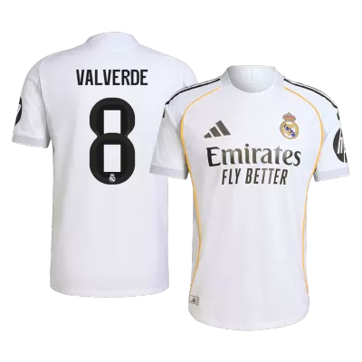 Authentic VALVERDE #8 Real Madrid Shirt Home 2025/26 - bestfootballkits