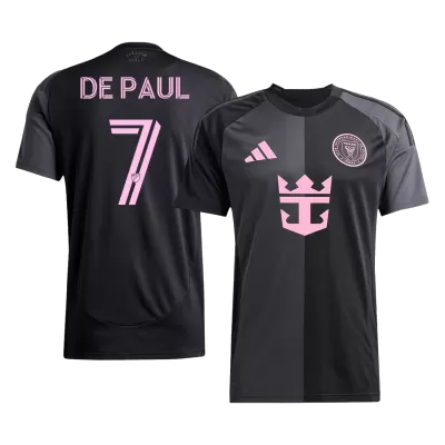 DE PAUL #7 Inter Miami Away Soccer Jersey 2025 Black&Gray - bestfootballkits