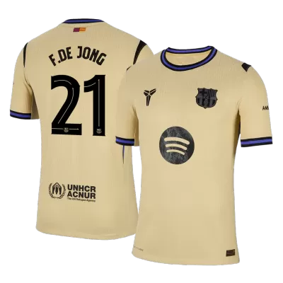 Authentic F.DE JONG #21 Barcelona Shirt Away 2025/26 - UCL - bestfootballkits