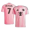 DE PAUL #7 Inter Miami Home Soccer Jersey 2025 Pink - bestfootballkits