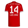 Authentic LUIS DÍAZ #14 Bayern Munich Shirt Home 2025/26 - bestfootballkits