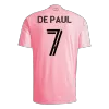DE PAUL #7 Inter Miami Home Soccer Jersey 2025 Pink - bestfootballkits