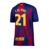 F.DE JONG #21 Barcelona Home Soccer Jersey 2025/26 Red&Blue - UCL - bestfootballkits
