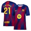 F.DE JONG #21 Barcelona Home Soccer Jersey 2025/26 Red&Blue - bestfootballkits