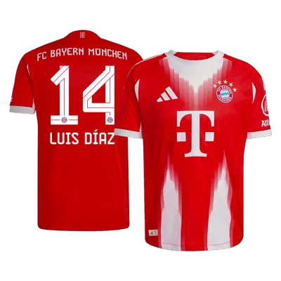 Authentic LUIS DÍAZ #14 Bayern Munich Shirt Home 2025/26 - bestfootballkits