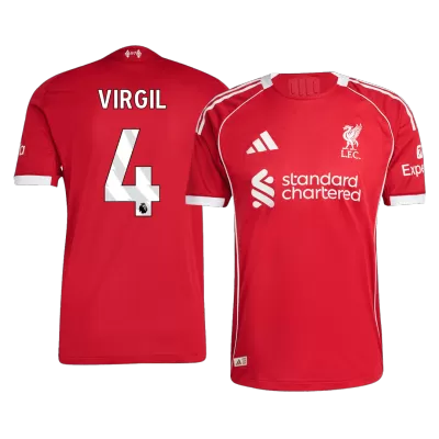 Authentic VIRGIL #4 Liverpool Shirt Home 2025/26 - bestfootballkits
