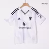 Kid's Manchester United Away Soccer Jersey Kit(Jersey+Shorts) 2025/26 White - bestfootballkits