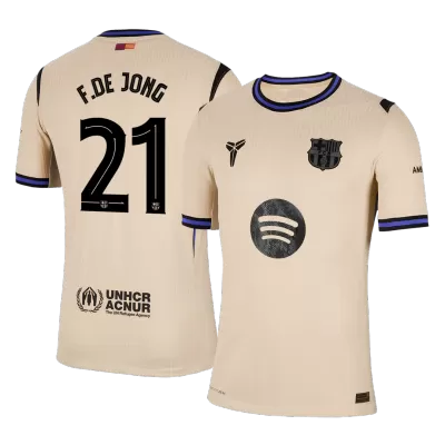 Authentic F.DE JONG #21 Barcelona Shirt Away 2025/26 - UCL - bestfootballkits