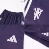 Kid's Manchester United Away Soccer Jersey Kit(Jersey+Shorts) 2025/26 White - bestfootballkits
