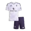 Kid's Manchester United Away Soccer Jersey Kit(Jersey+Shorts) 2025/26 White - bestfootballkits