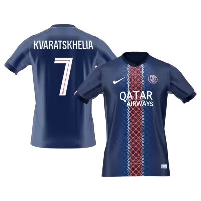KVARATSKHELIA #7 PSG Home Soccer Jersey 2025/26 Navy - bestfootballkits