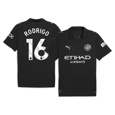 RODRIGO #16 Manchester City Away Soccer Jersey 2025/26 Black - bestfootballkits