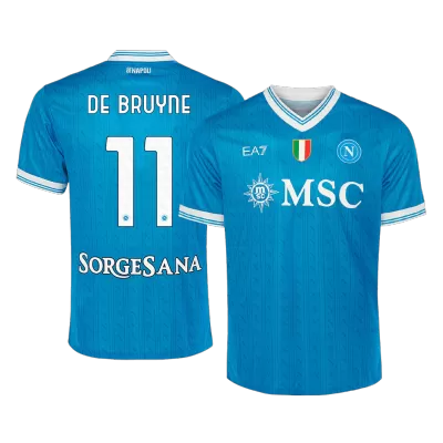 DE BRUYNE #11 Napoli Home Soccer Jersey 2025/26 Blue - bestfootballkits