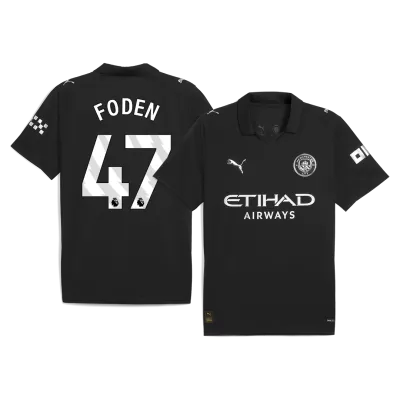 FODEN #47 Manchester City Away Soccer Jersey 2025/26 Black - bestfootballkits