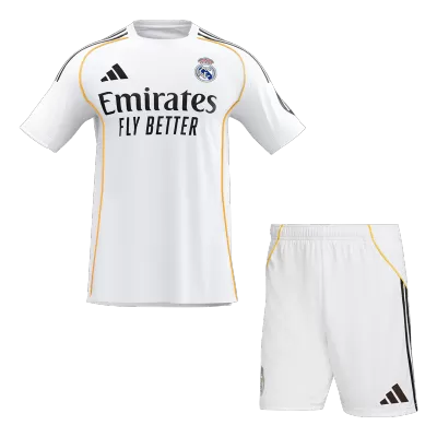 Real Madrid Home Soccer Jersey Kit(Jersey+Shorts) 2025/26 White - bestfootballkits