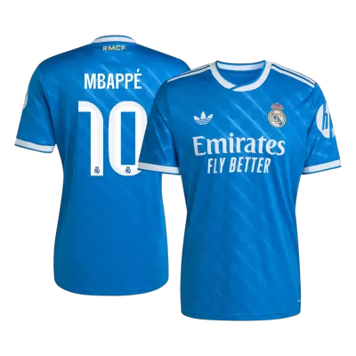 MBAPPÉ #10 Real Madrid Third Away Soccer Jersey 2025/26 Blue - bestfootballkits