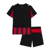 Kid's AC Milan Home Soccer Jersey Kit(Jersey+Shorts) 2025/26 Red&Black - bestfootballkits