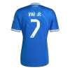 VINI JR. #7 Real Madrid Third Away Soccer Jersey 2025/26 Blue - bestfootballkits