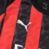 Kid's AC Milan Home Soccer Jersey Kit(Jersey+Shorts) 2025/26 Red&Black - bestfootballkits