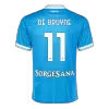 DE BRUYNE #11 Napoli Home Soccer Jersey 2025/26 Blue - bestfootballkits