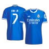 VINI JR. #7 Authentic Real Madrid Third Away Soccer Jersey 2025/26 Blue - bestfootballkits