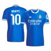 MBAPPÉ #10 Authentic Real Madrid Third Away Soccer Jersey 2025/26 Blue - bestfootballkits