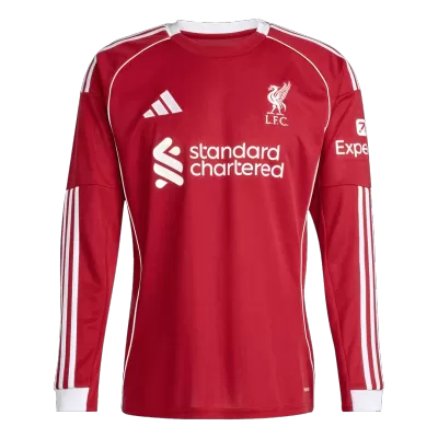 Liverpool Long Sleeve Shirt Home 2025/26 - bestfootballkits