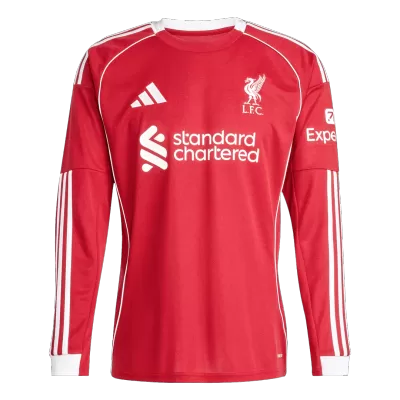 Liverpool Long Sleeve Shirt Home 2025/26 - bestfootballkits