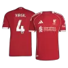 Authentic VIRGIL #4 Liverpool Shirt Home 2025/26 - bestfootballkits