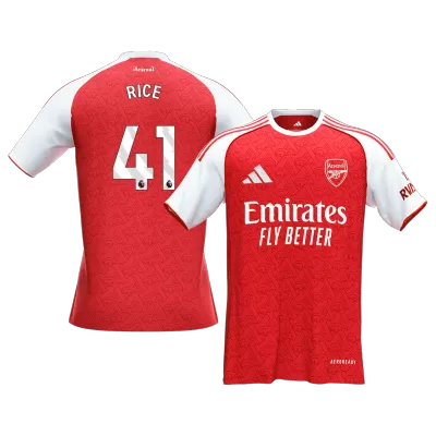 RICE #41 Arsenal Home Soccer Jersey 2025/26 Red - bestfootballkits