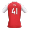 RICE #41 Arsenal Home Soccer Jersey 2025/26 Red - bestfootballkits