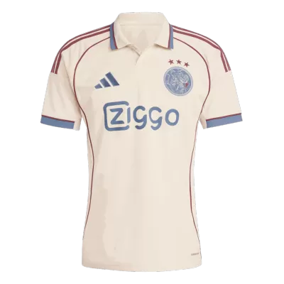 Ajax Third Away Soccer Jersey 2025/26 White - bestfootballkits