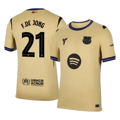 F.DE JONG #21 Barcelona Away Soccer Jersey 2025/26 Yellow - bestfootballkits