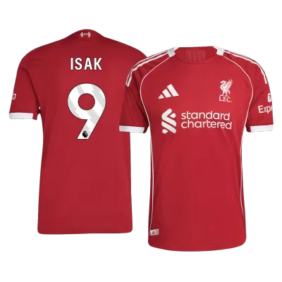 Authentic ISAK #9 Liverpool Shirt Home 2025/26 - bestfootballkits