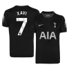 XAVI #7 Tottenham Hotspur Away Soccer Jersey 2025/26 Black - bestfootballkits
