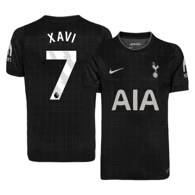 XAVI #7 Tottenham Hotspur Away Soccer Jersey 2025/26 Black - bestfootballkits