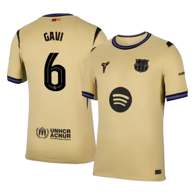 GAVI #6 Barcelona Away Soccer Jersey 2025/26 Yellow - bestfootballkits