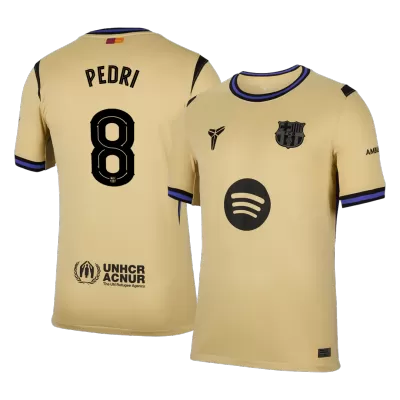PEDRI #8 Barcelona Away Soccer Jersey 2025/26 Yellow - bestfootballkits