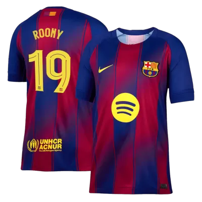 ROONY #19 Barcelona Home Soccer Jersey 2025/26 Red&Blue - bestfootballkits