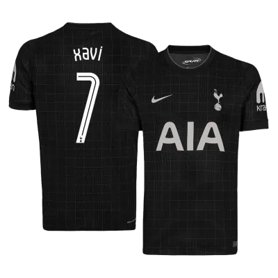 XAVI #7 Tottenham Hotspur Away Soccer Jersey 2025/26 Black - bestfootballkits