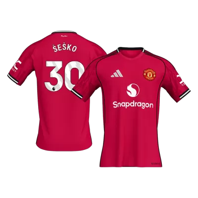 ŠEŠKO #30 Manchester United Home Soccer Jersey Shirt 2025/26 - bestfootballkits