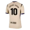 Authentic LAMINE YAMAL #10 Barcelona Soccer Away Jersey 2025/26 Yellow - bestfootballkits