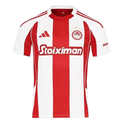 Olympiakos Home Soccer Jersey 2025/26 Red&White - bestfootballkits