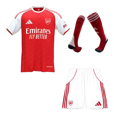 Arsenal Home Soccer Jersey Kit(Jersey+Shorts+Socks) 2025/26 Red - bestfootballkits