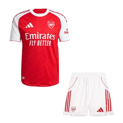 Authentic Arsenal Home Soccer Jersey Kit(Jersey+Shorts) 2025/26 Red - bestfootballkits