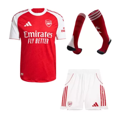 Authentic Arsenal Home Soccer Jersey Kit(Jersey+Shorts+Socks) 2025/26 Red - bestfootballkits