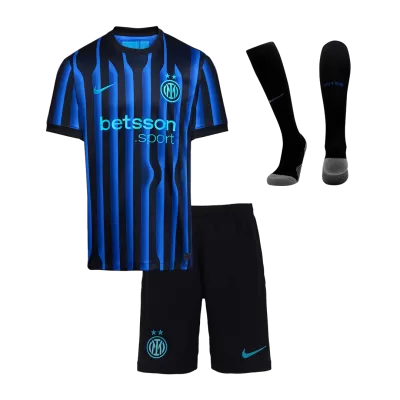 Inter Milan Home Kids Jerseys Full Kit 2025/26 - bestfootballkits