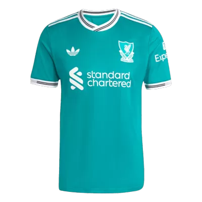 Authentic Liverpool Soccer Third Away Jersey 2025/26 Green - bestfootballkits