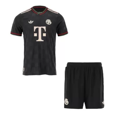 Authentic Bayern Munich Third Away Soccer Jersey Kit(Jersey+Shorts) 25/26 Black - bestfootballkits