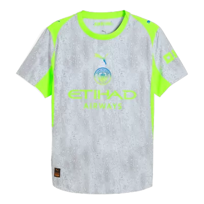 Authentic Manchester City Soccer Third Away Jersey 2025/26 Gray - bestfootballkits